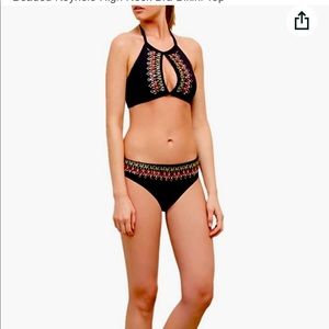 Kenneth Cole REACTION Women's Sea Gypsy Beaded Keyhole High Neck Top & Botton